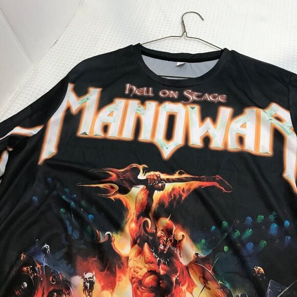 MANOWAR "HELL ON STAGE" SHIRT SIZE XL NEW - Picture 5 of 6